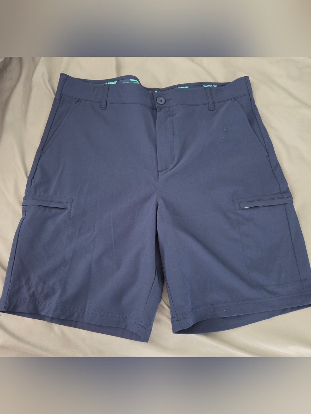 Birdiebound Mens Navy Golf Performance Shorts Size 36